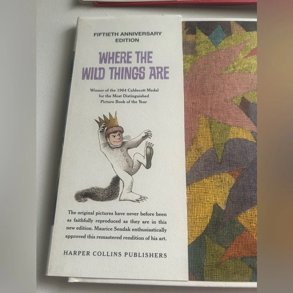 Set of 2 Where the Wild things Are Book & Who wants a cheap rhinoceros Hardback